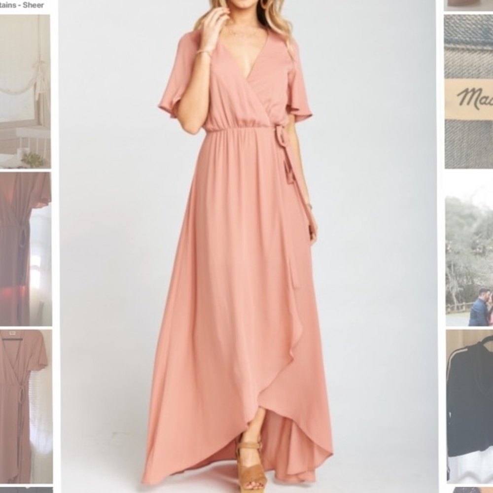 Show Me Your Mumu Maxi Wrap Dress